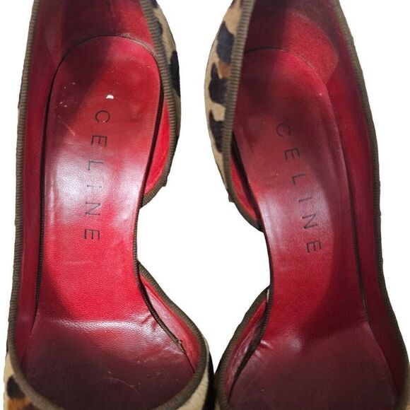 Celine pointed toes Leopard print - Picture 5 of 11